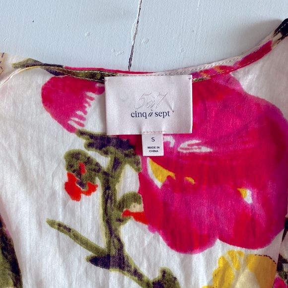 Cinq a Sept Floral Wrap Dress, S - Picture 4 of 8